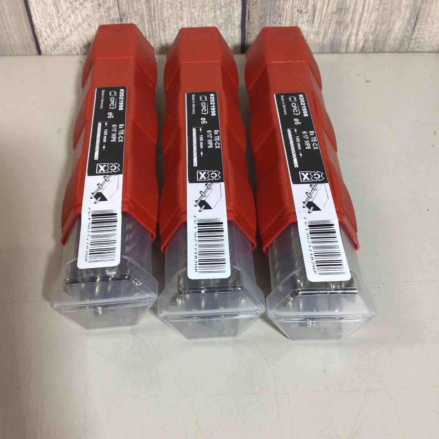 即日発送! HILTI ヒルティ ドリルビット TE-CX 6 17 MP8 マルチパック８本入り SDSプラス 3個 戸田店