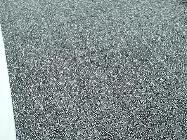 平和屋本店■極上　人間国宝　染：小宮康孝　型：宮原敏明　ふぐ　茄子　黒地　三越扱い　紙タグ・反端付き　逸品　未使用　CZAA3132s5 平和屋本店□極上 人間国宝 染：小宮康孝 型：宮原敏明 ふぐ 茄子 黒地