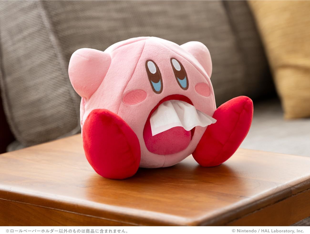 新品】星のカービィ ロールペーパーホルダー すいこみ