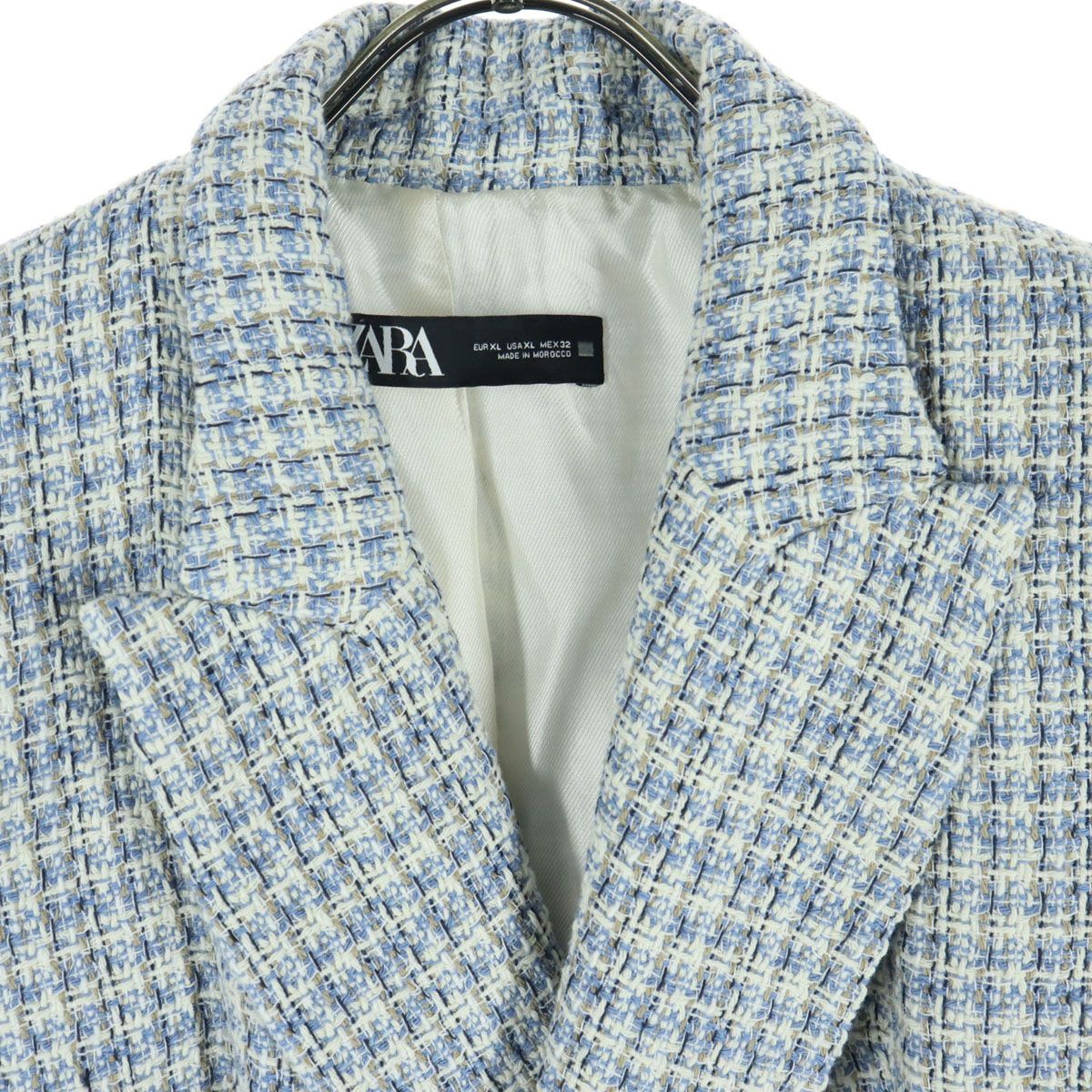 ZARA ツイード　ジャケット ZARA - ZARA/千鳥格子ツイードジャケットの通販 by mon's shop