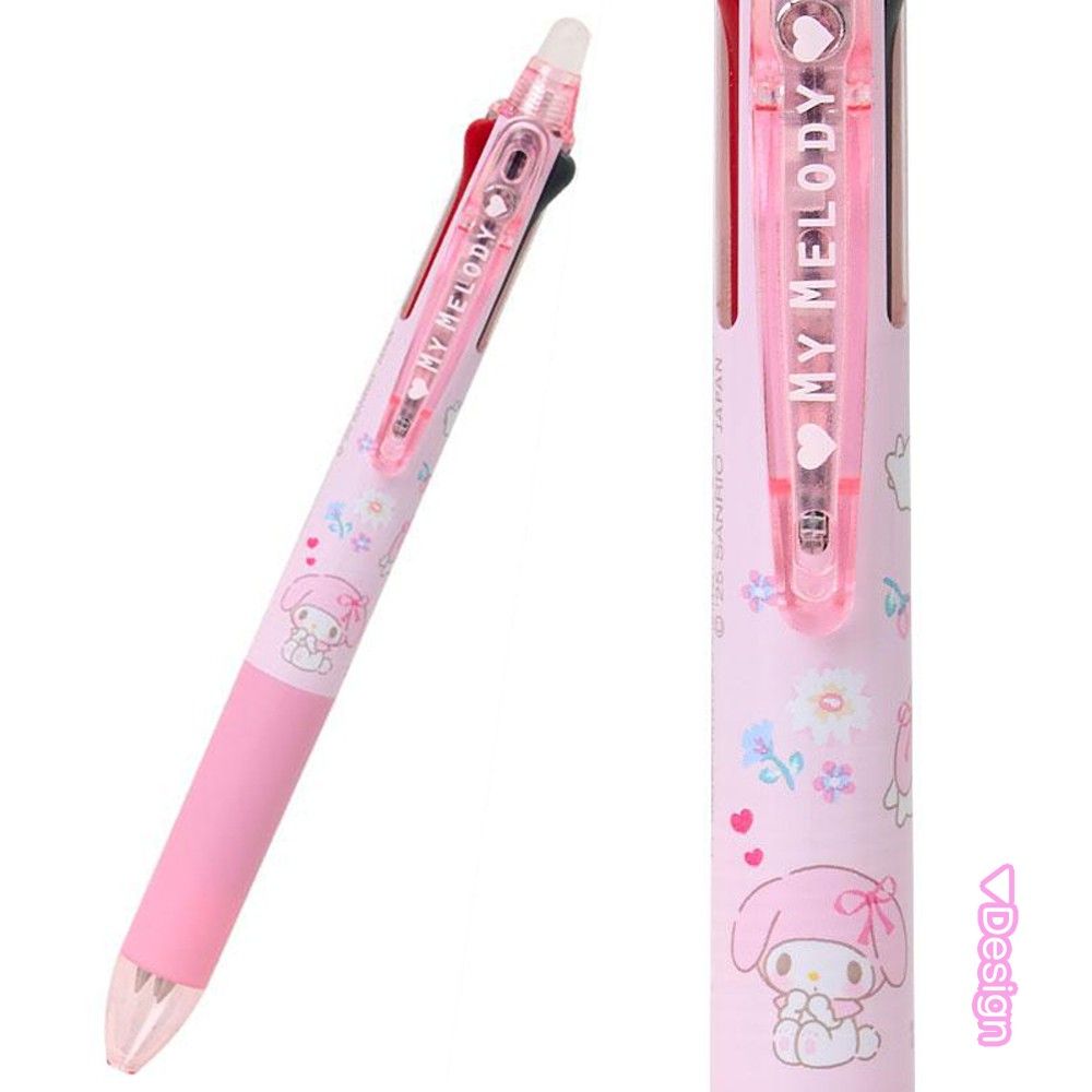 サンリオ フリクションボール3スリム 0.38mm ボールペン 3色 黒 赤 青