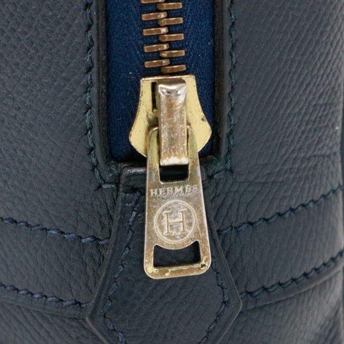 エルメス HERMES サックアデペッシュ 38 ブルーインディゴ