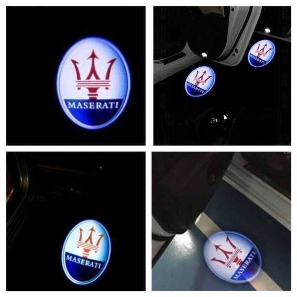 🌸幸運 Maserati マセラティ ロゴ カーテシランプ LED 純正交換
