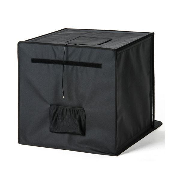  サンワダイレクト撮影ボックス LEDライト付8000 lm 60 cm 折りたたみ 200 DG 017 その他 ビデオカメラ