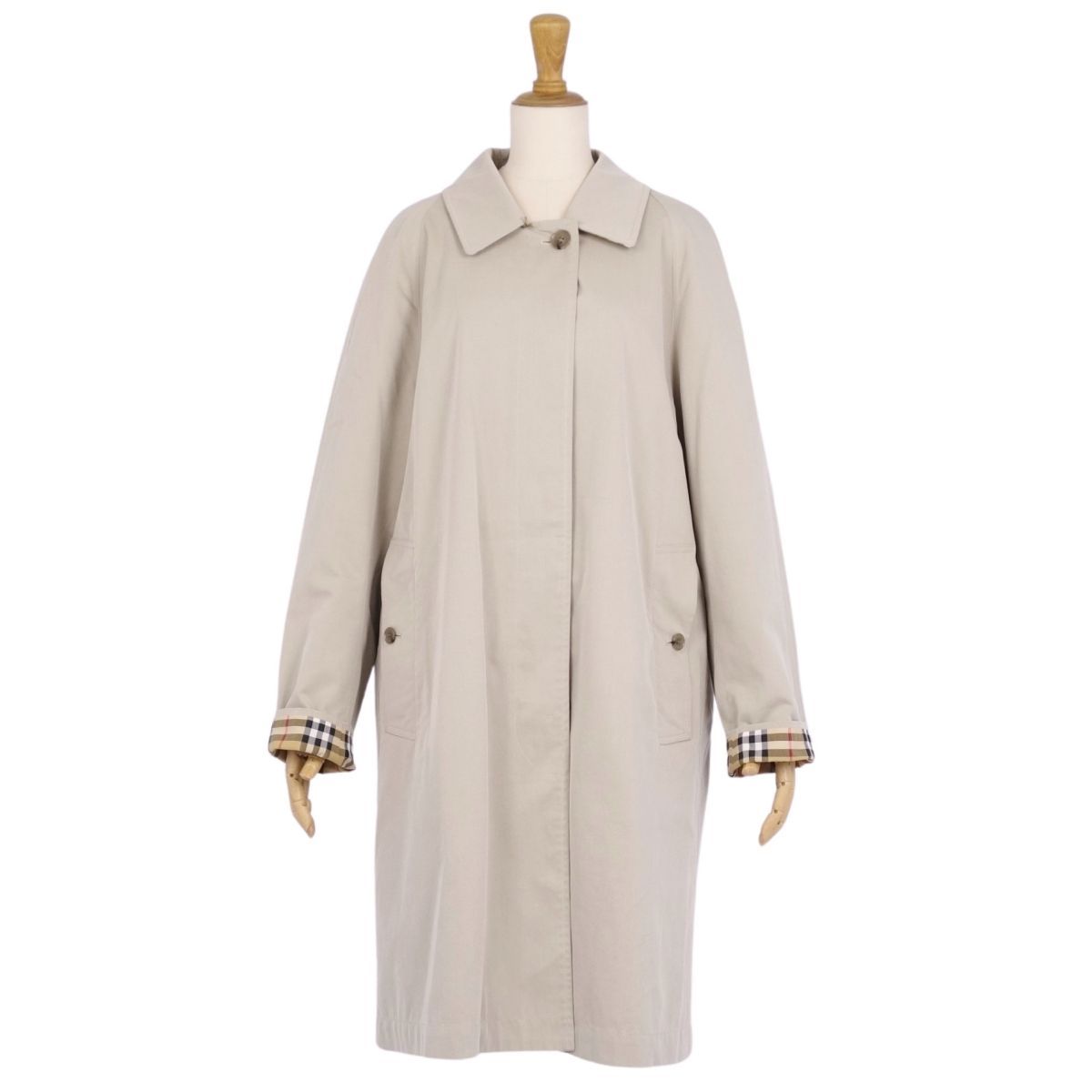 美品 バーバリー BURBERRY 英国製 ステンカラーコート バルマカーン