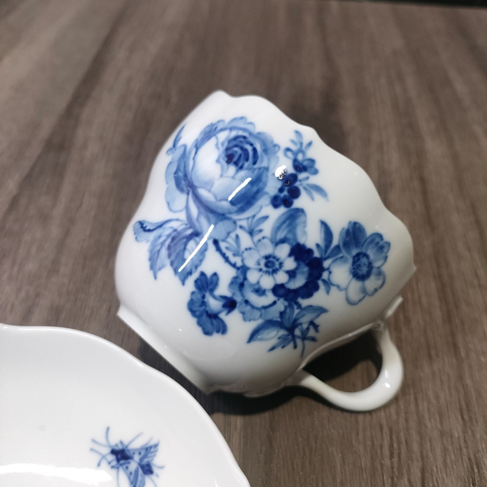 ⑨-1【美品】 Meissen マイセン ブルーフラワー 青い花 ブルー 