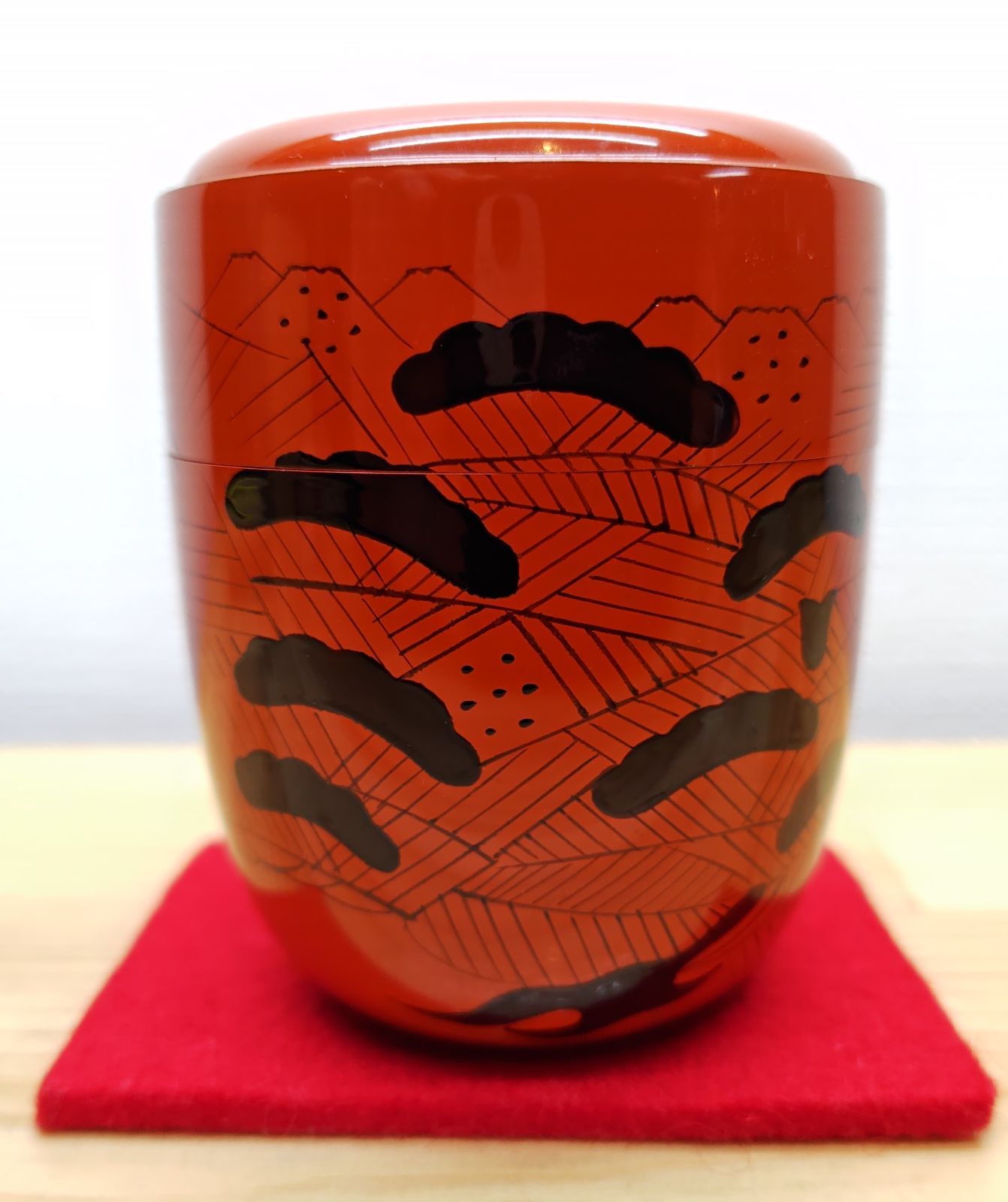 逢絢亭 茶道具 棗 曙棗 山中塗 裏千家 玄々斎宗匠好 木製 倉山直彦