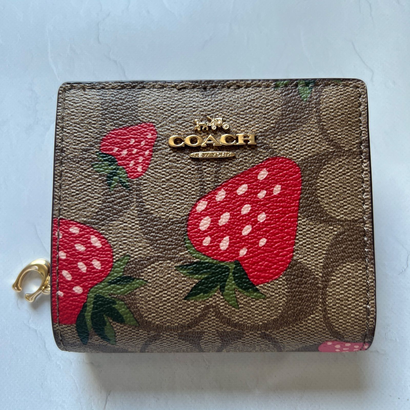 OUTLET 包装 即日発送 代引無料 COACH 新品 スナップ ウォレット
