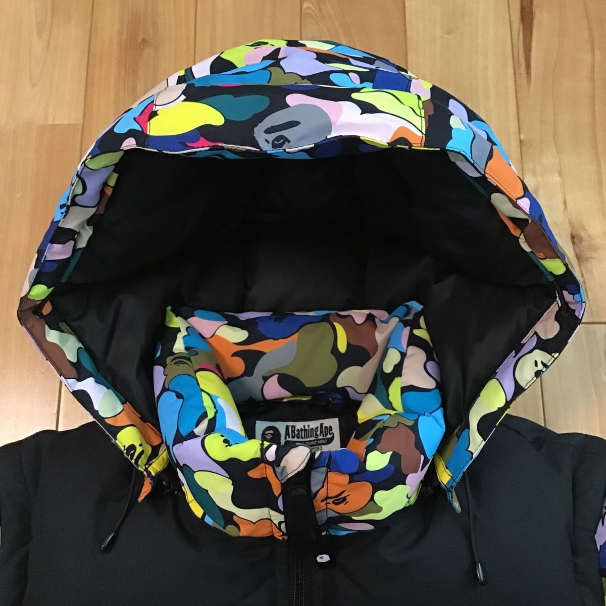 ☆XL☆ DETACHABLE 3WAY DOWN JACKET a bathing ape BAPE multi camo 