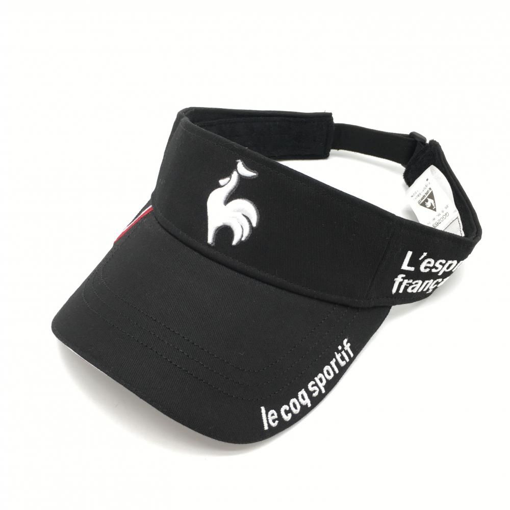 ルコックスポルティフ ゴルフ サンバイザー【ネイビー】美品！ ルコックスポルティフ ゴルフ サンバイザーネイビー美品！