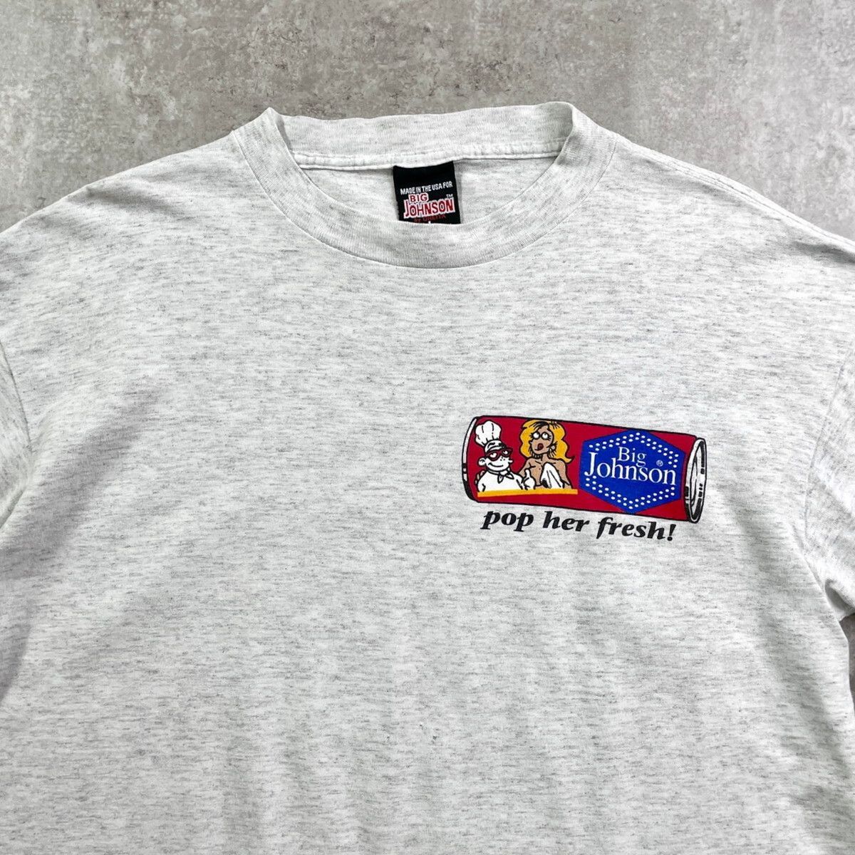90年代 USA製 BIG JOHNSON ジョークプリントTシャツ エロT メンズL 