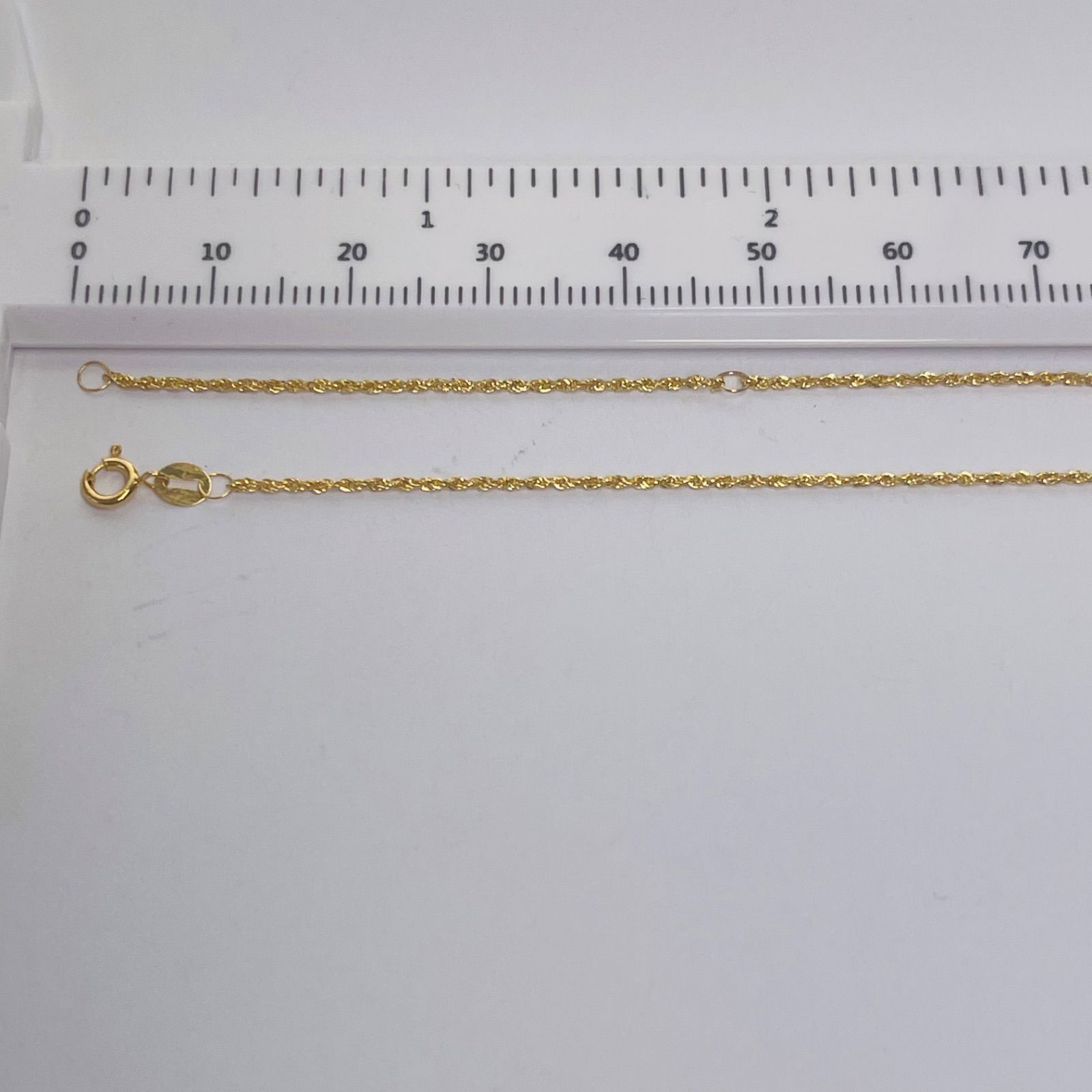 K18 ゴールド ネックレス ツイストチェーン 18金 バレステラ K18YG 