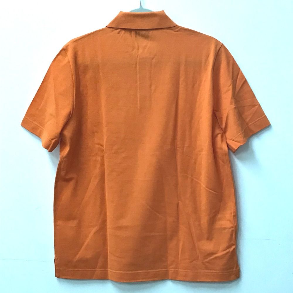 HERMES エルメス ポロシャツ Hロゴ コットン オレンジ - メルカリ