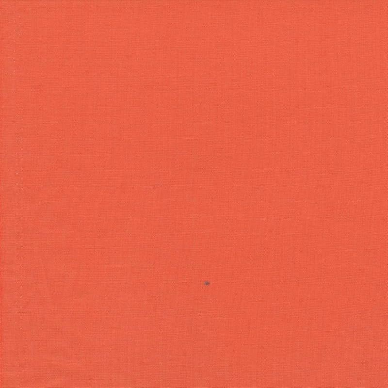 布人倶楽部 多用途生地110cm幅 綿100％ ブロード キャロットオレンジ 10m 1