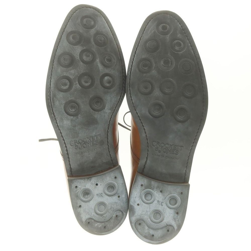 全品本物! クロケットアンドジョーンズ CROCKETT-JONES ストレートチップ ドレスシューズ ライトブラウン サイズ8 1 2D メンズ 24時間365日申込可能。