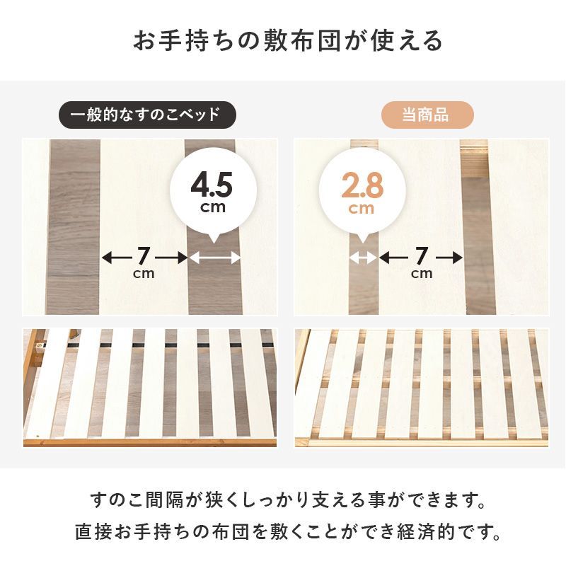 すのこベッド