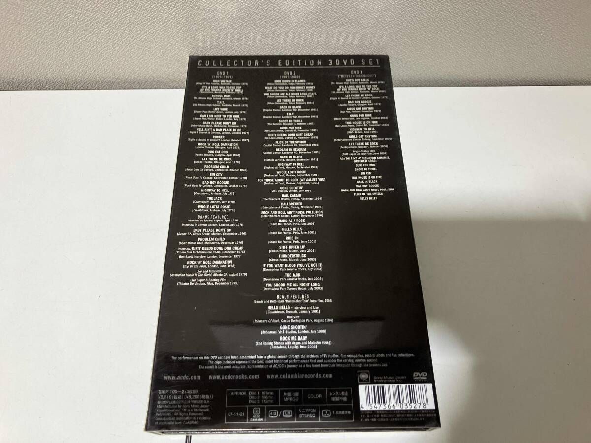 AC/DC/プラグ・ミー・イン～コレクターズ・エディション・3DVD・セット～… AC/DC – Plug Me In – 3 x DVD (O-Card, Collectors Edition