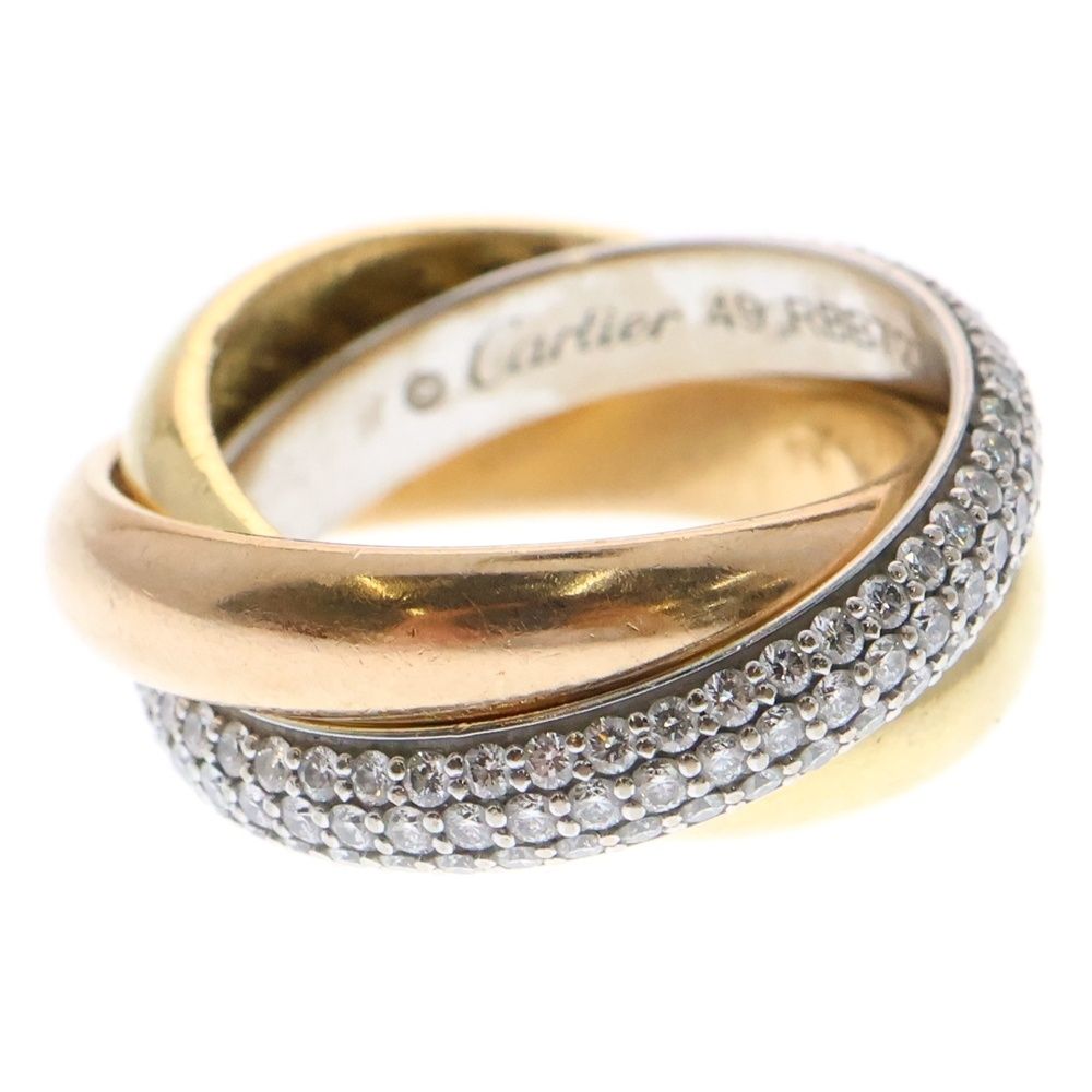 Cartier (カルティエ) トリニティ パヴェダイヤ リング Au750