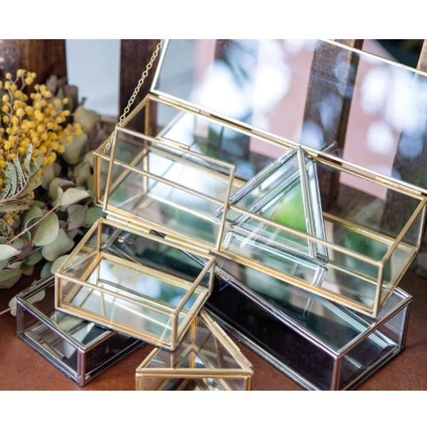 【新品・5営業日で発送】ポッシュリビング(Posh Living) ポッシュリビング フレームボックス ヘクス ゴールド L W15×D13.5×H6.5cm 22632