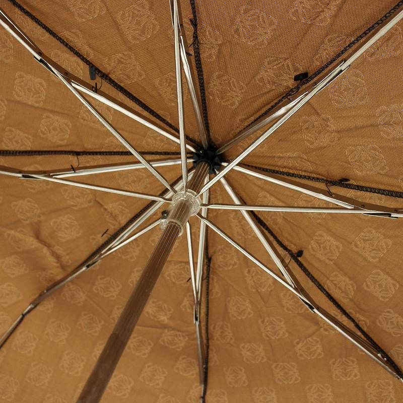 ロエベ LOEWE 折りたたみ傘 日傘 晴雨兼用 アナグラム ナイロン ケース