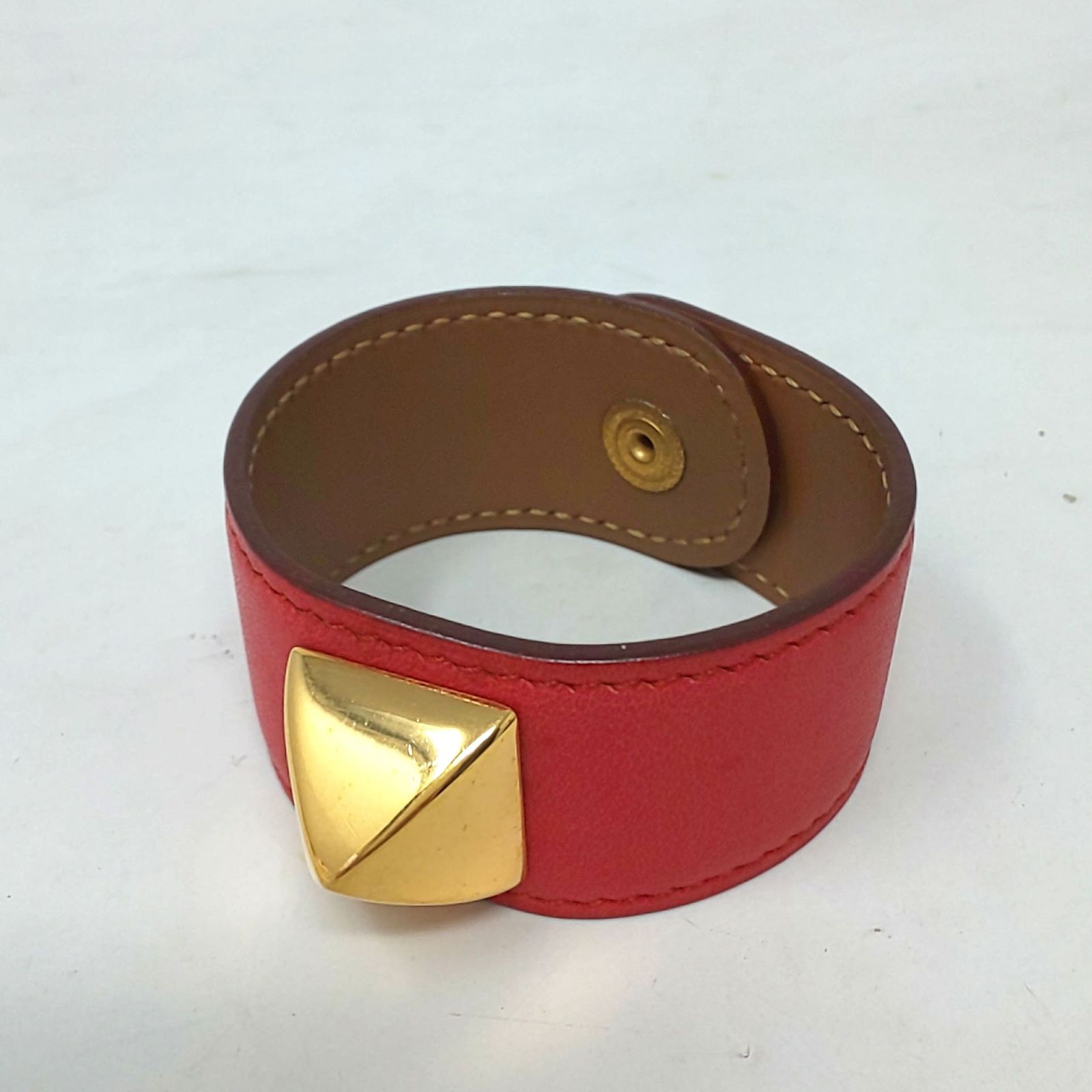 1040A-04 HERMES エルメス メドール レザーブレスレット