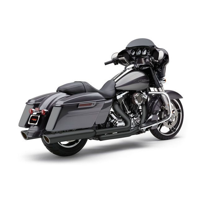 COBRA 909 Twins 4 slip-on mufflers. Black | 558172