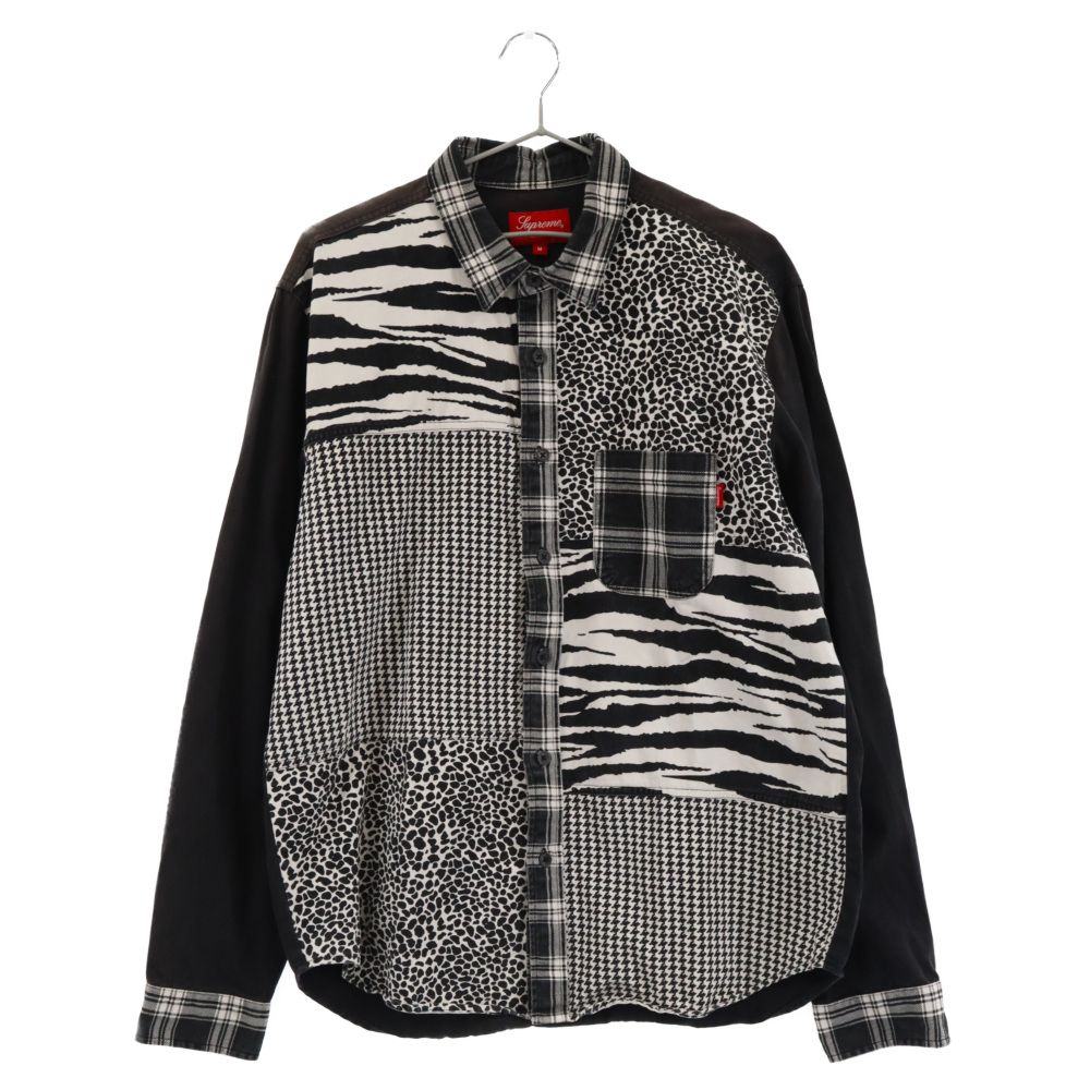 SUPREME (シュプリーム) 16AW Animal Patchwork Twill Shirt アニマル