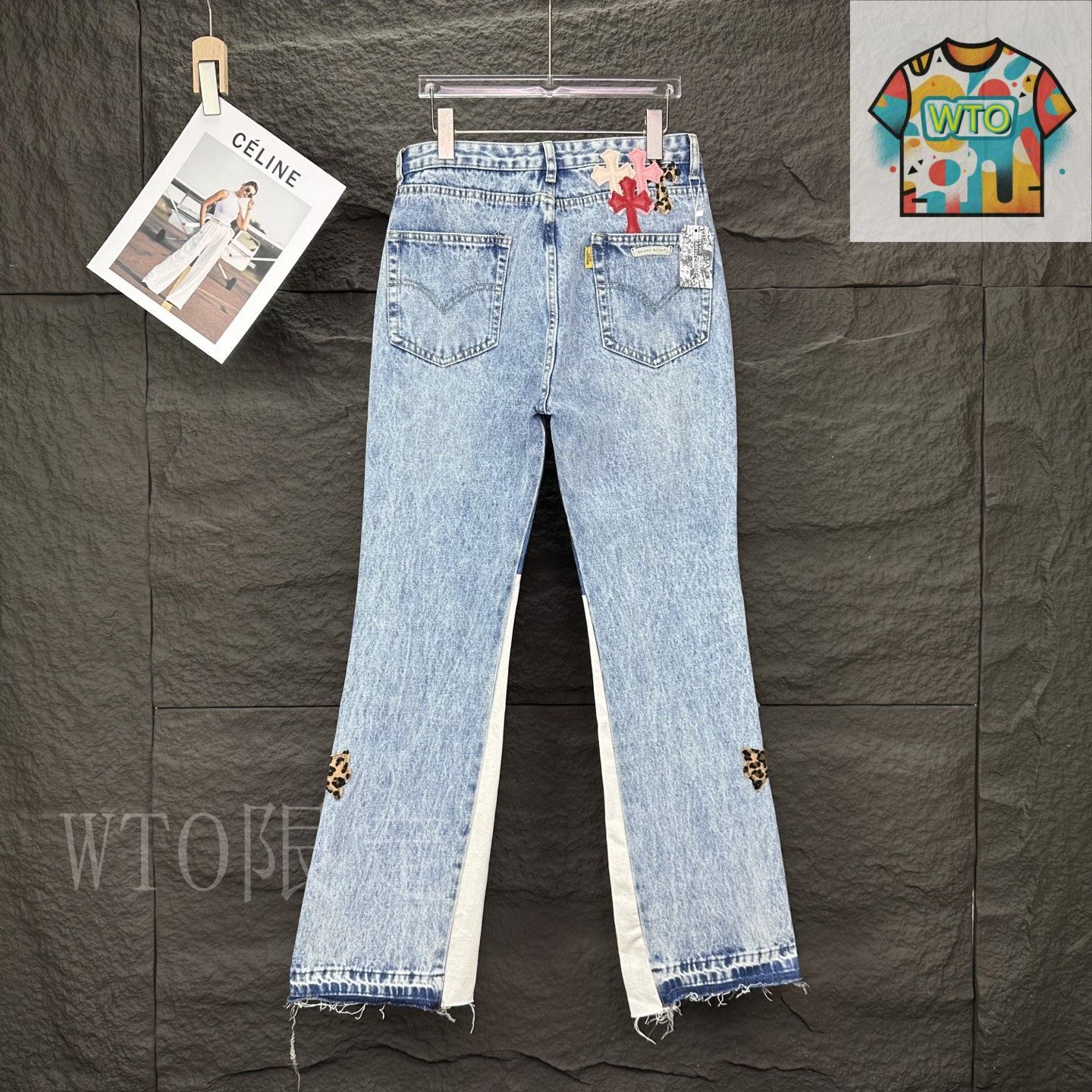 今日 GALLERY×Chrome 2025 粉豹 クロスカップルジーンズ-3