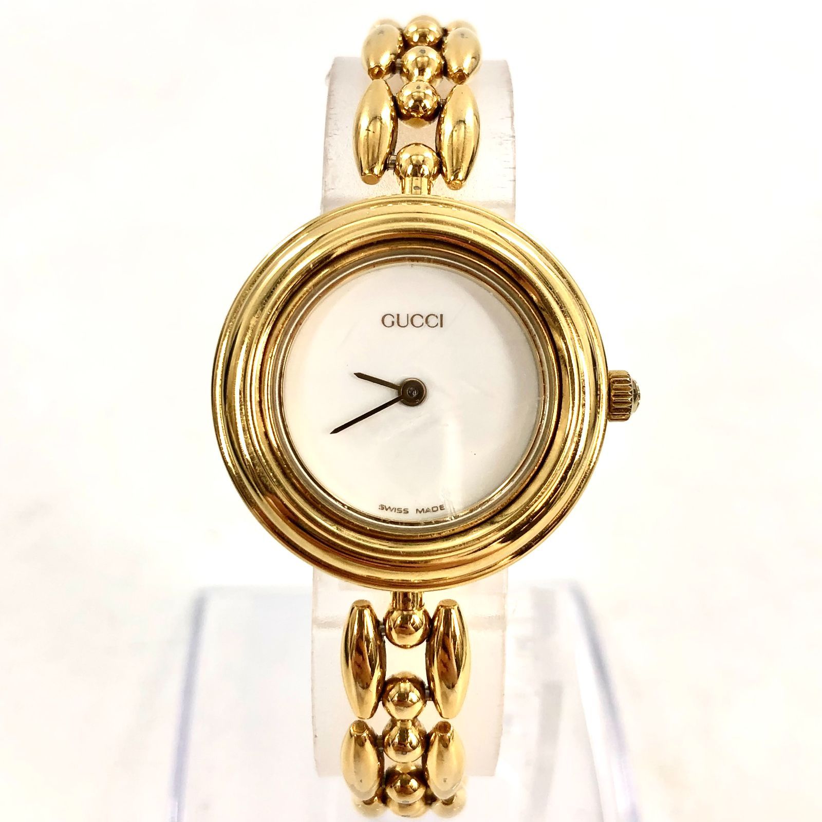 【美品】GUCCI グッチ レディース腕時計 チェンジベゼル SS/QZ 楽天市場】グッチ【GUCCI】チェンジベゼルSS白文字盤レディース