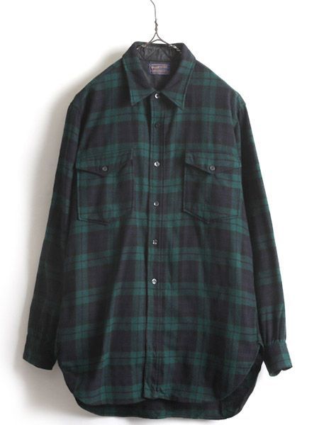 【美品】USA 60s PENDLETON ウールシャツ チェックシャツ長袖 60's PENDLETON ウールチェックシャツ - Fresh Service