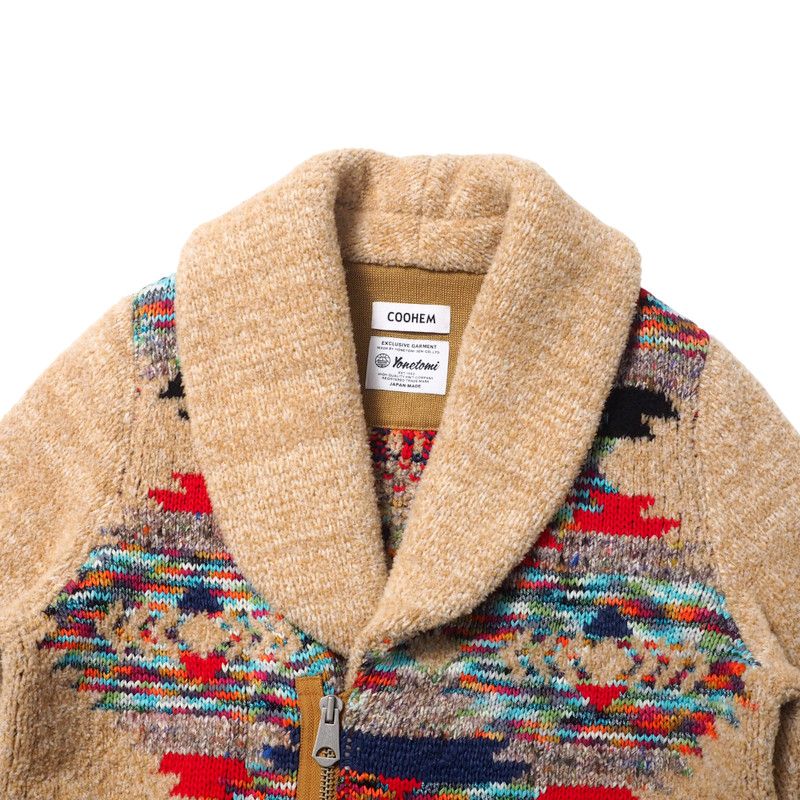 定価10万☆未使用☆COOHEMコーヘンネイティブジャガードニットコート