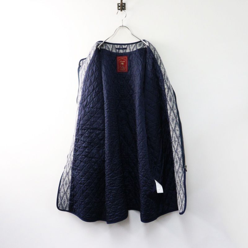 リゼッタ Lisette クラリス ウールノーカラーコート/ネイビー 中綿