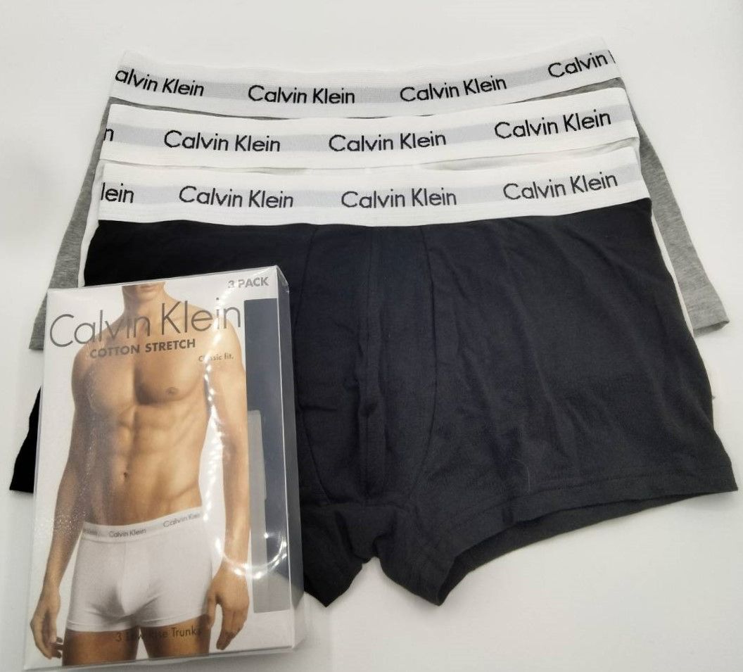 Calvin Klein(カルバンクライン) ローライズボクサーパンツ 黒×白