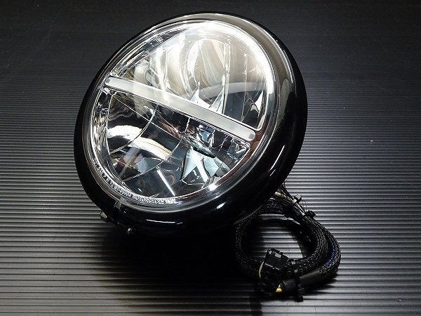 点灯OK ♪ ハーレー スポーツスター XL883L-I 取り外し LEDヘッドライト ♪ HD-AB-070