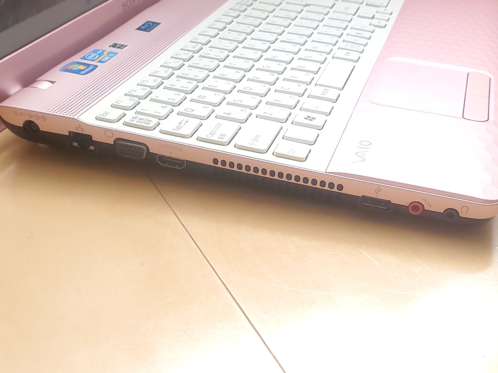 【SONY】高性能 Core i7/SSD256GB ノートパソコン E8 SONY VAIO 高速Intel Corei7-2630QM/新品高速SSD256GB/メモリー16GB