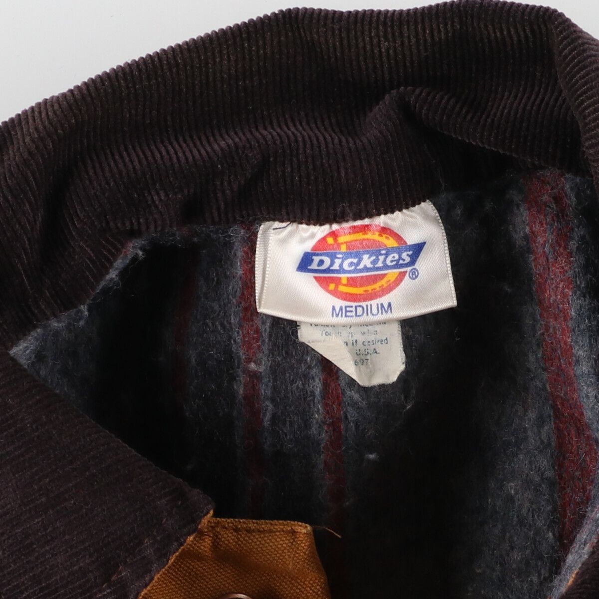 古着 90年代 ディッキーズ Dickies ダック地カバーオール USA製 メンズ