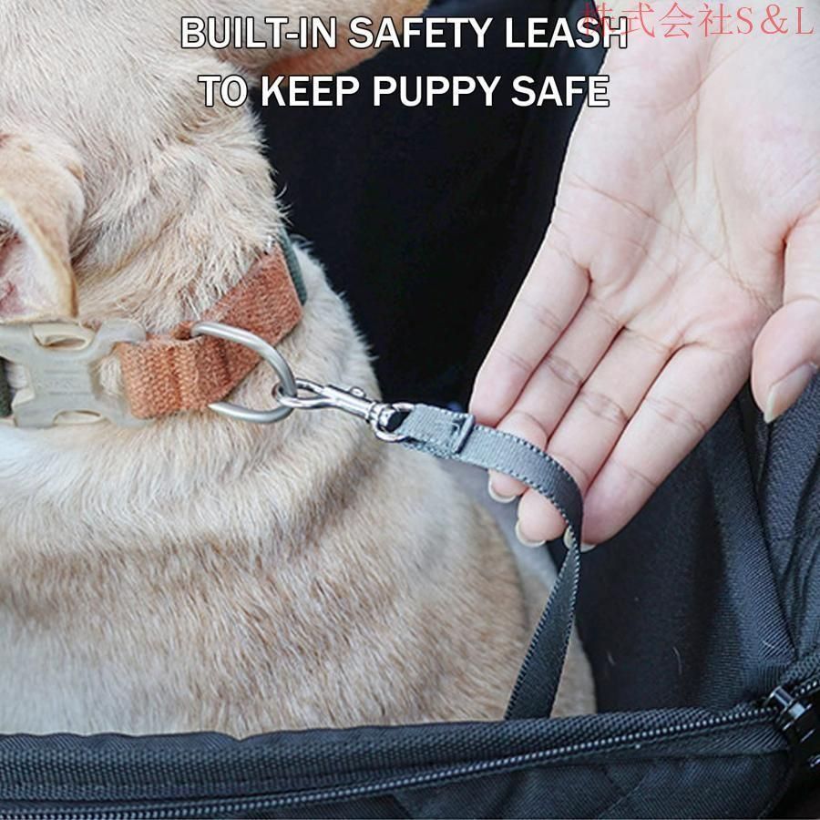 ペット犬用ドッグカーシートカーブースター3-in-1フロントバックプロテクターペットルックアウト防水ドッグシートカバーS&Lドッグキャット