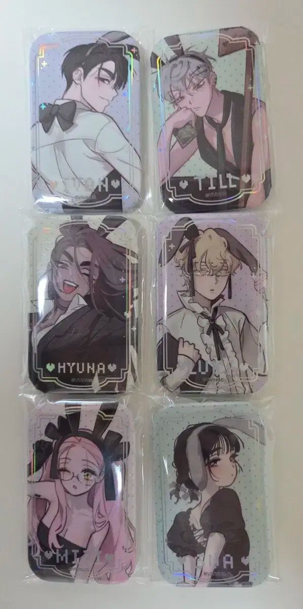 ALIEN STAGE バニー ステージ LD スクエア 缶バッジ 6種 まとめ