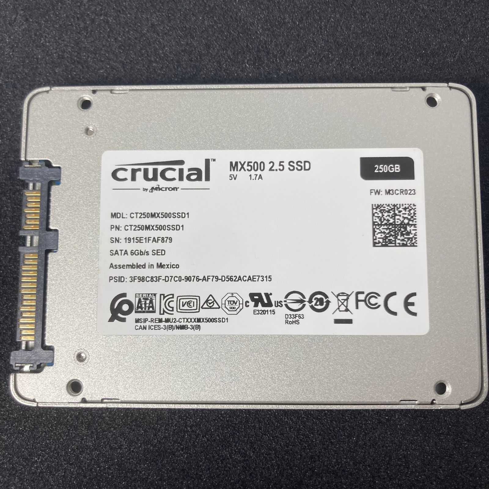 crucial MX500 2.5 SSD 250GB / / クルーシャル CT250MX500SSD1【583】