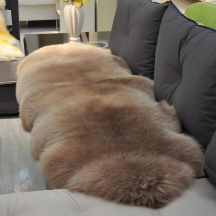 特選 室内芸術 ムートン 贅沢 メリノ種羊 天然ムートン ラグマット ムートンラグ2p75*180cmムートンフリース ファー マット
