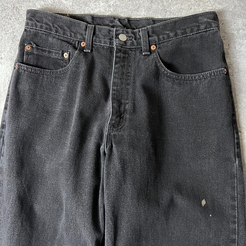 00s USA製 Levis 550 0260 ブラック デニム パンツ 33 34 / 00年代 リーバイス アメリカ製 オールド ジーンズ  ジーパン 黒 テーパード