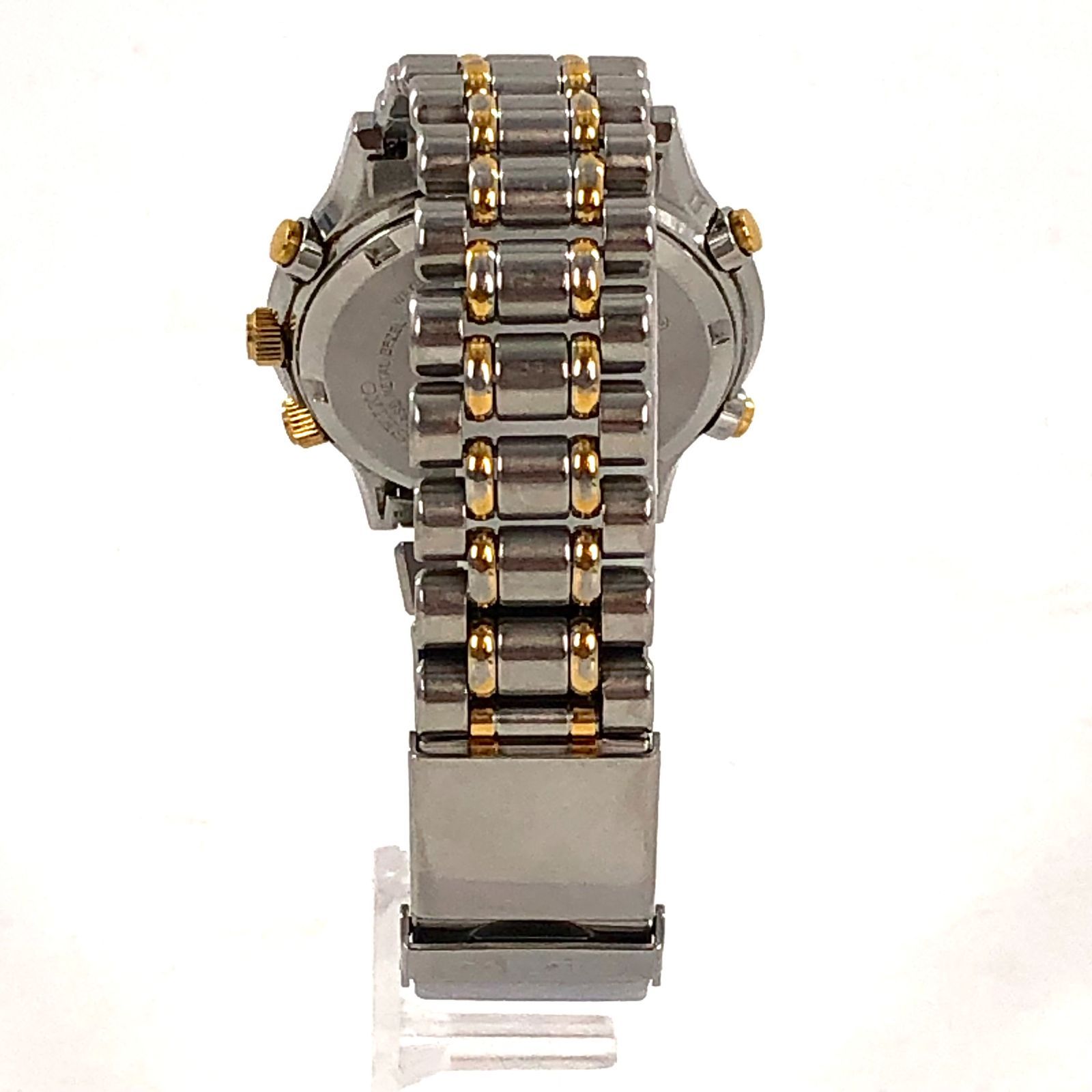 SEIKO セイコー ムーンフェイズ クロノグラフ 7T36-6A80 SS/QZ