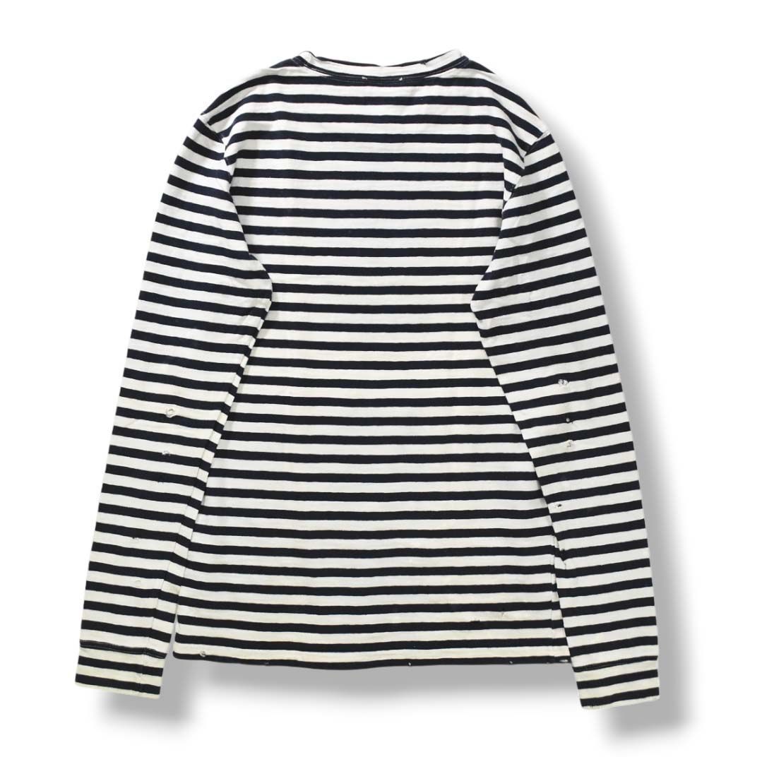 BALMAN バルマン ボーダー柄 ロンT Tシャツ BALMAN バルマン ボーダー柄 ロンT Tシャツ