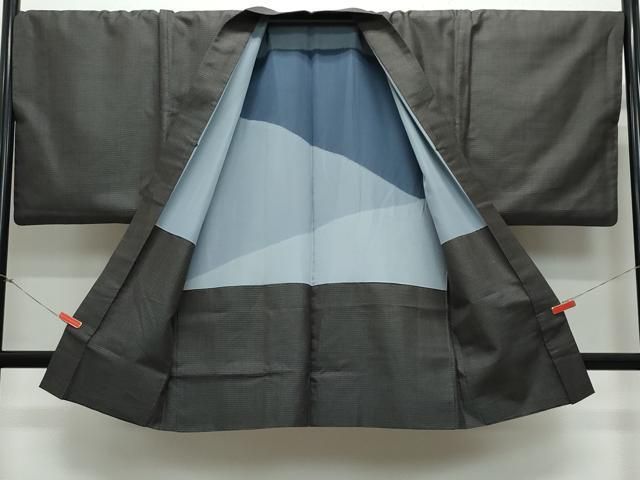 【在庫限りの大特価】 平和屋着物●男性 紬 アンサンブル 100亀甲 正絹 CAAY3065vf 【全品送料無料】