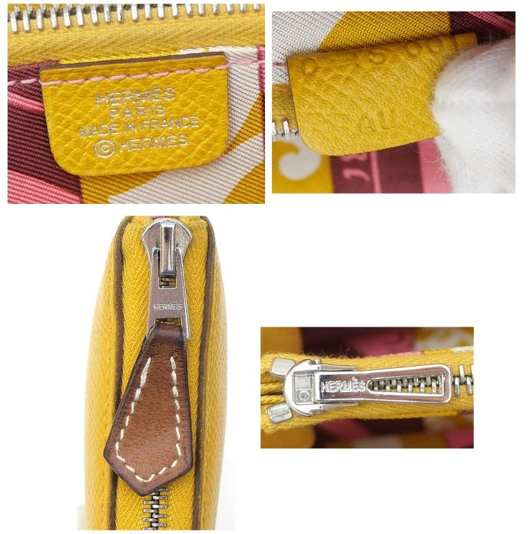 エルメス HERMES 長財布 アザップロング シルクイン D刻印