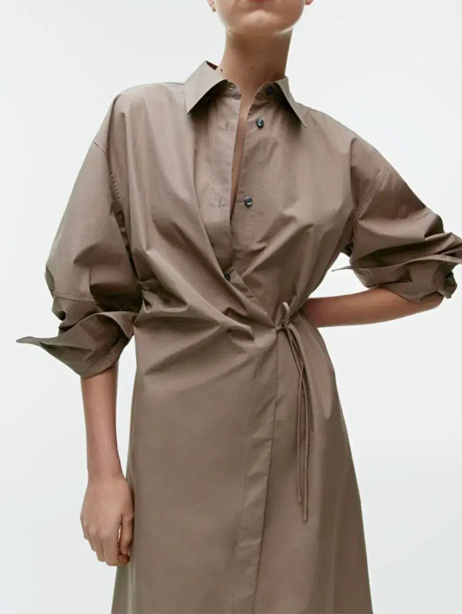 ARKET アーケット ラップ シャツ ドレス