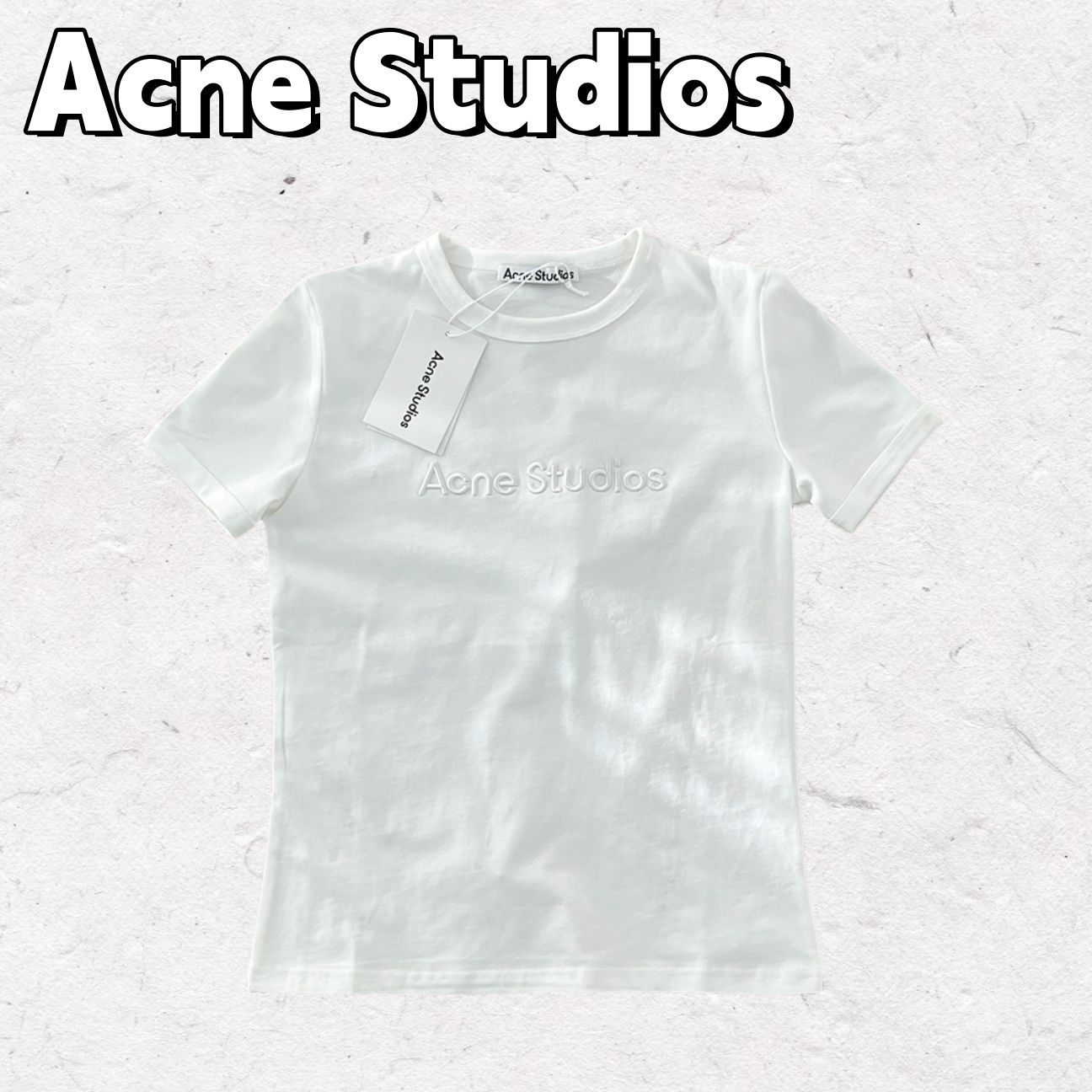Acne Studios 2025新作 立体刺繍ロゴ×スプレーカラー レディース
