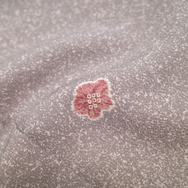 中古】 小紋 単衣 着物 リサイクル 英 はなぶさ 謹製 洗える着物