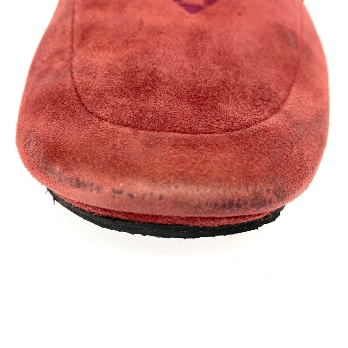 HERMES エルメス ルームシューズ 表記サイズ:40 スエード/Hロゴ  