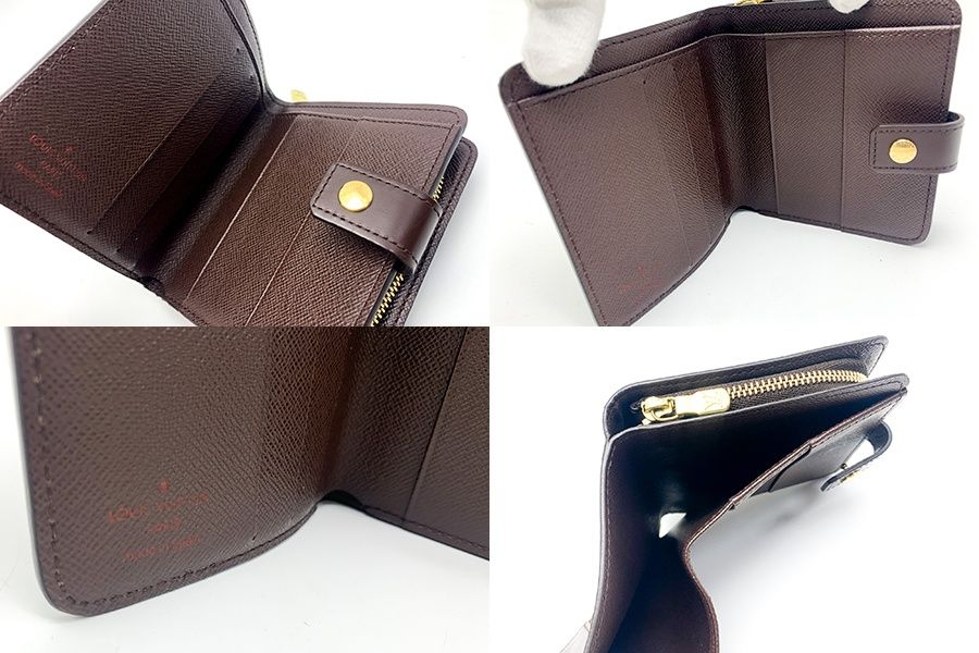 LOUIS VUITTON ルイヴィトン LV ダミエ コンパクトジップ N61668 二